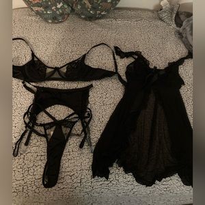 Size medium for the set and the dress is small